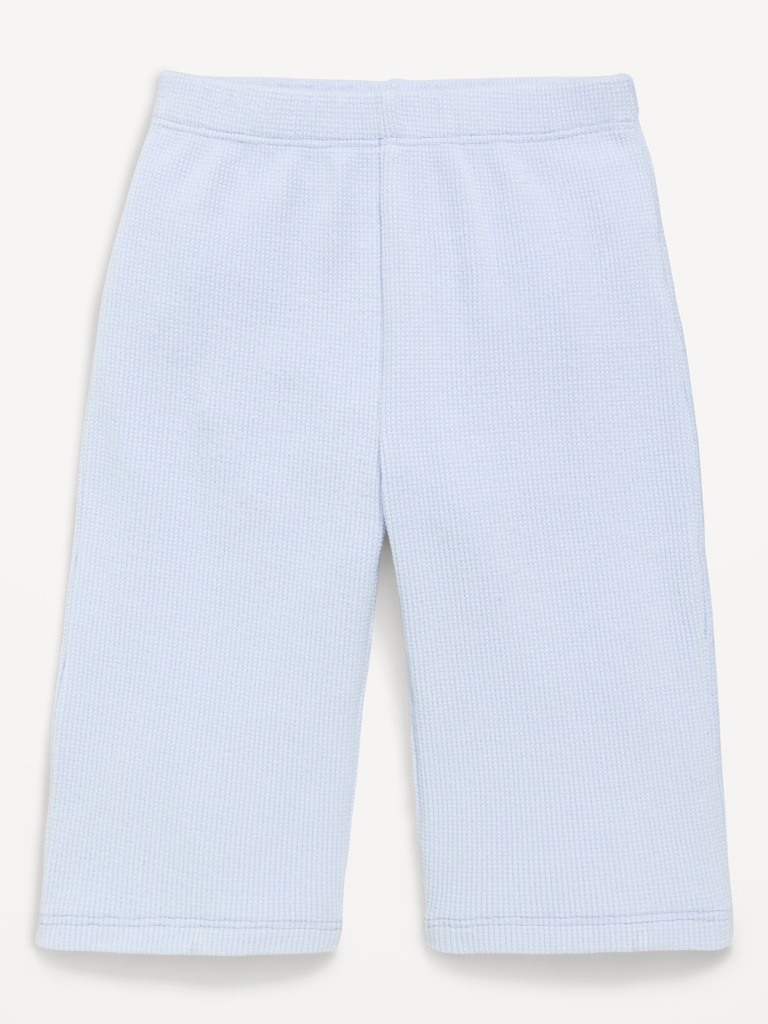 Waffle-Knit Wide Leg Pants for Baby