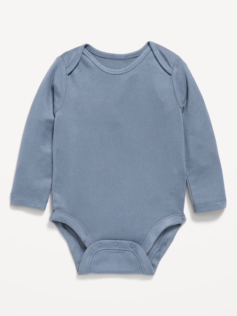 Long-Sleeve Ribbed Bodysuit for Baby
