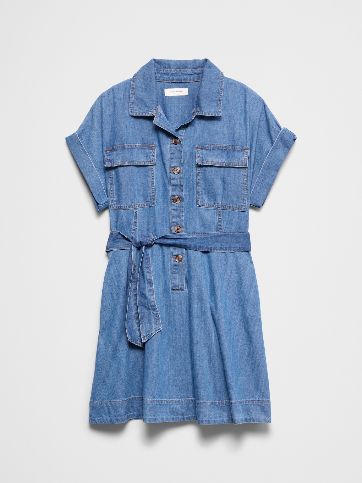 Denim Utility Mini Dress