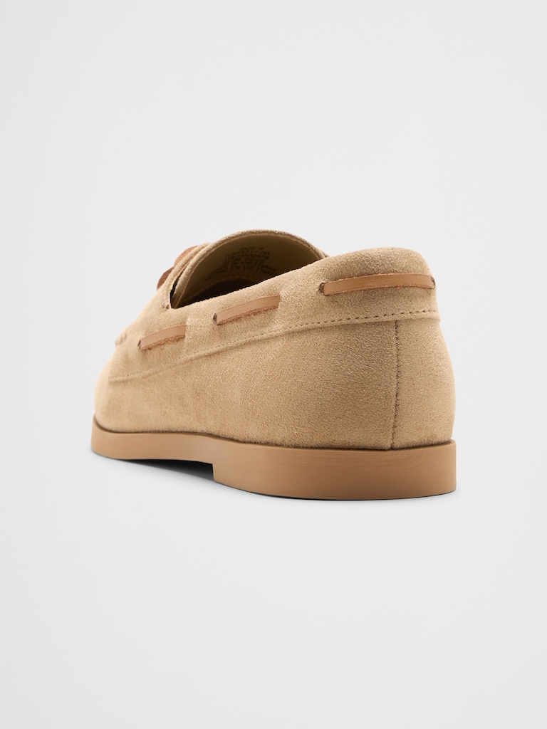 Vegan Suede Boat Shoe