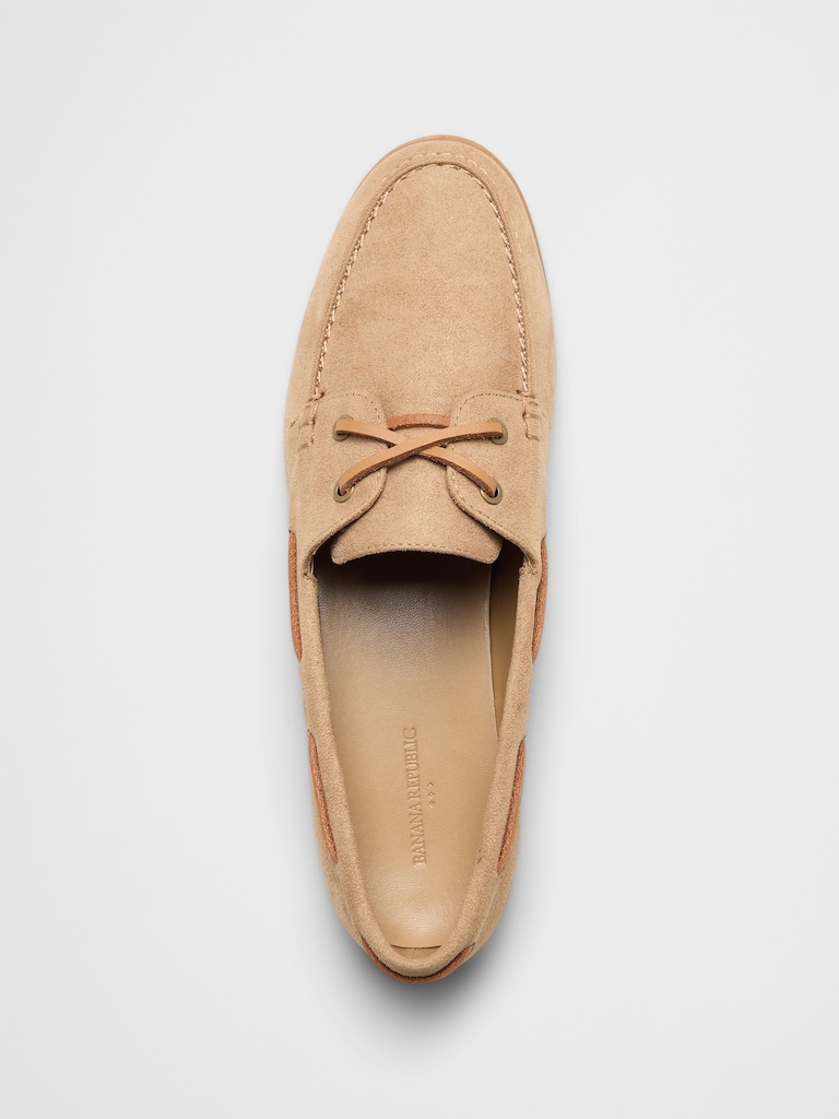 Vegan Suede Boat Shoe