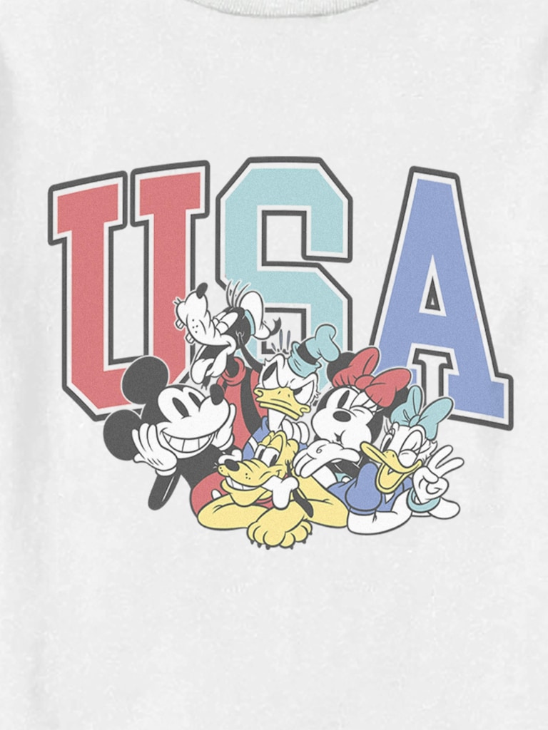 Mickey USA Friends Graphic T-shirt for Toddlers