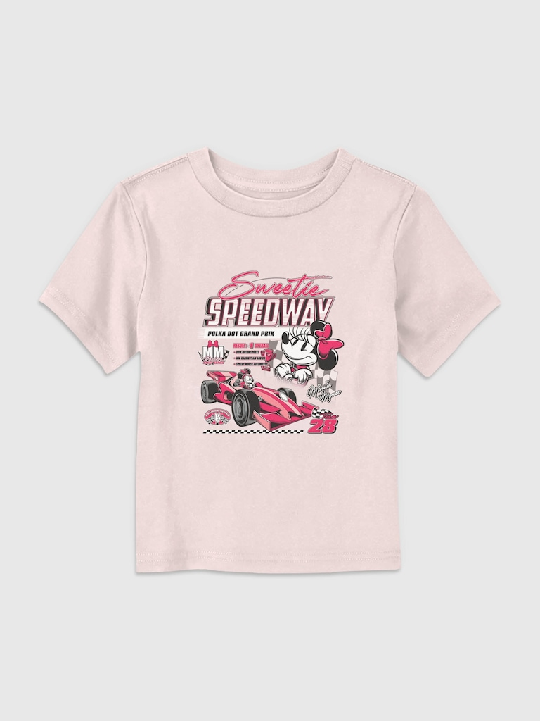 Minnie Mouse Sweetie Speedway Graphic T-shirt for Toddlers