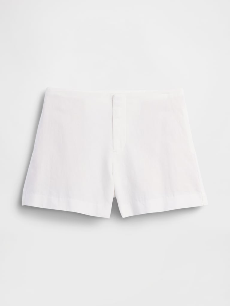 4" Mid Rise Linen-Blend Shorts