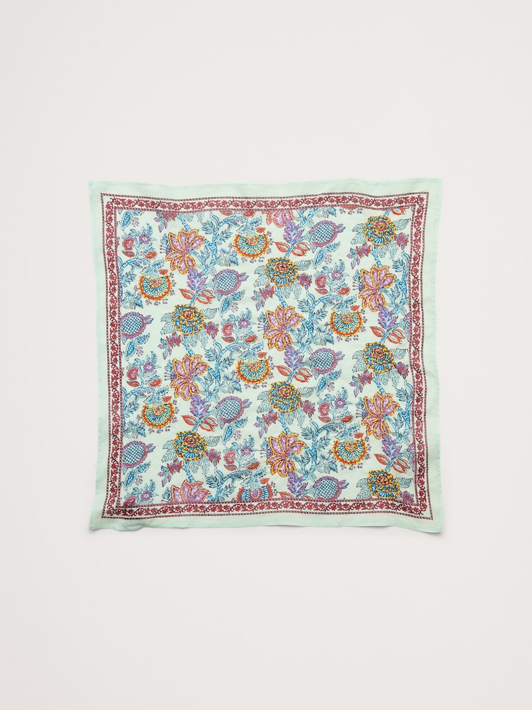 Embroidered Cotton Scarf by Vismaya
