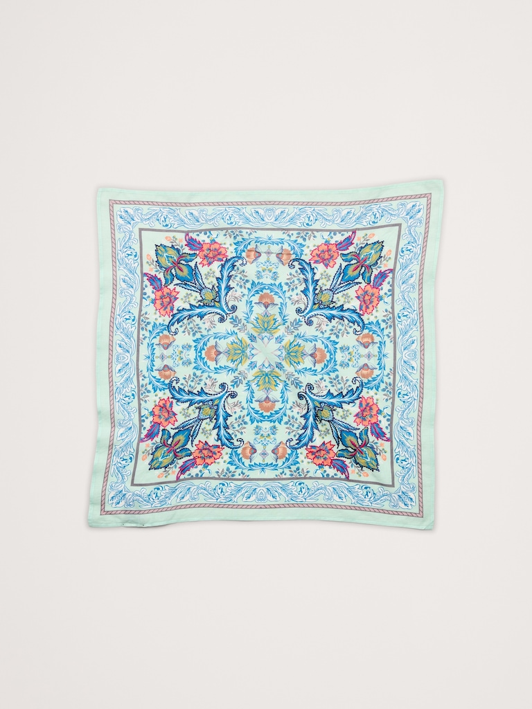 Embroidered Cotton Scarf by Vismaya