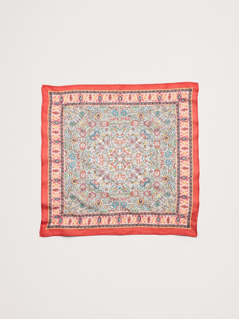 Embroidered Cotton Scarf by Vismaya