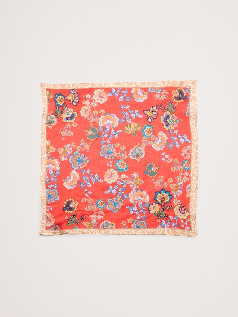 Embroidered Cotton Scarf by Vismaya