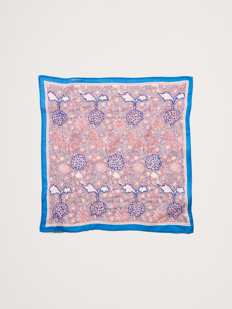 Embroidered Cotton Scarf by Vismaya