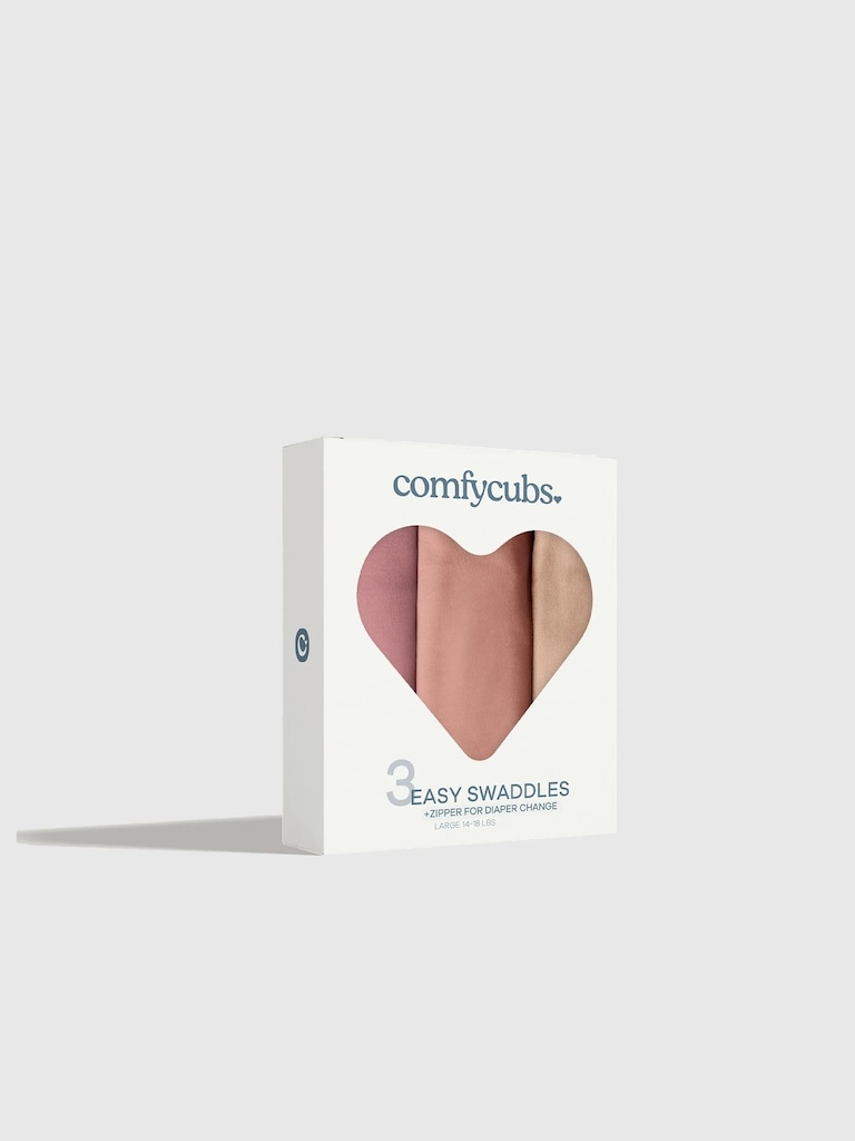 Comfy Cubs Easy Swaddle Blankets With Zipper