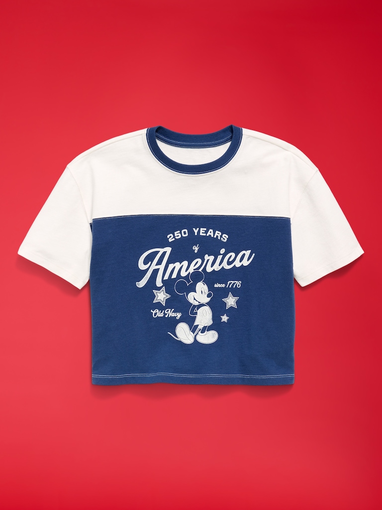 Old Navy x Disney Mickey Mouse Football-Style T-Shirt for Girls