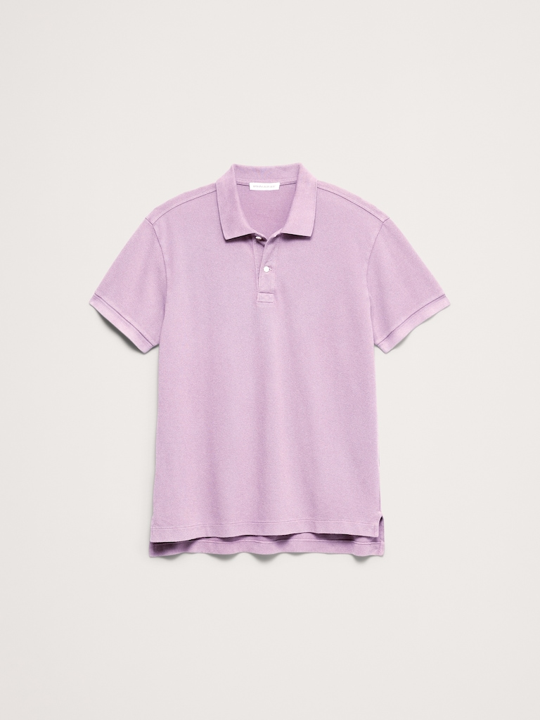 Sueded Cotton Pique Polo