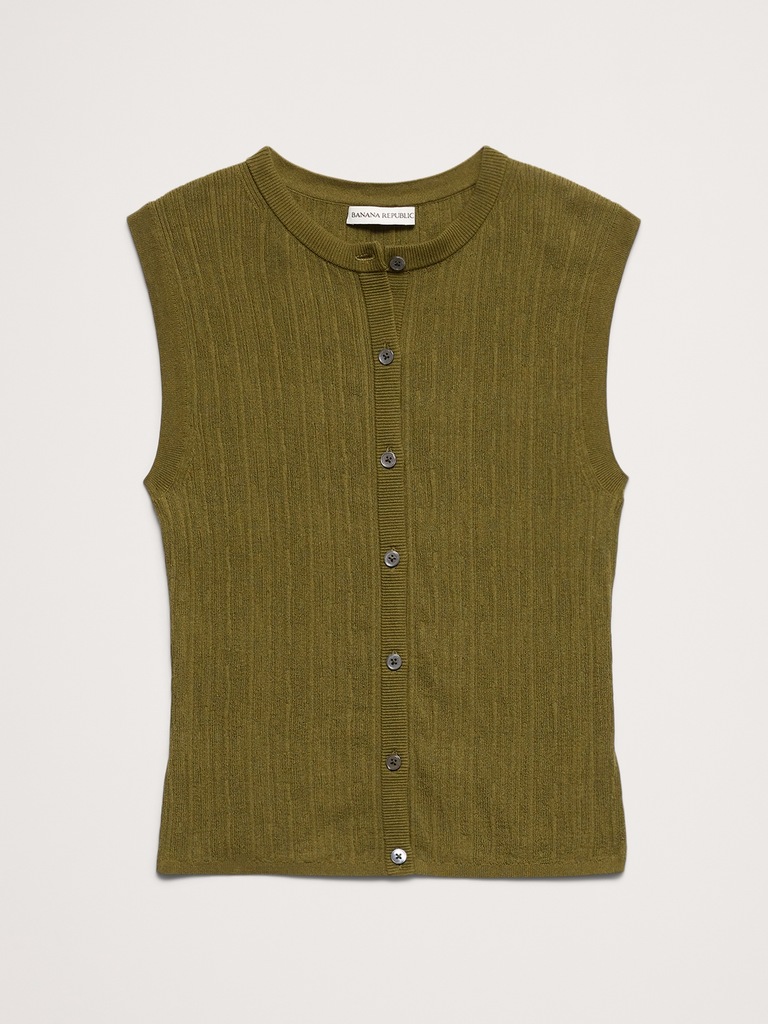 Crinkle Knit Vest