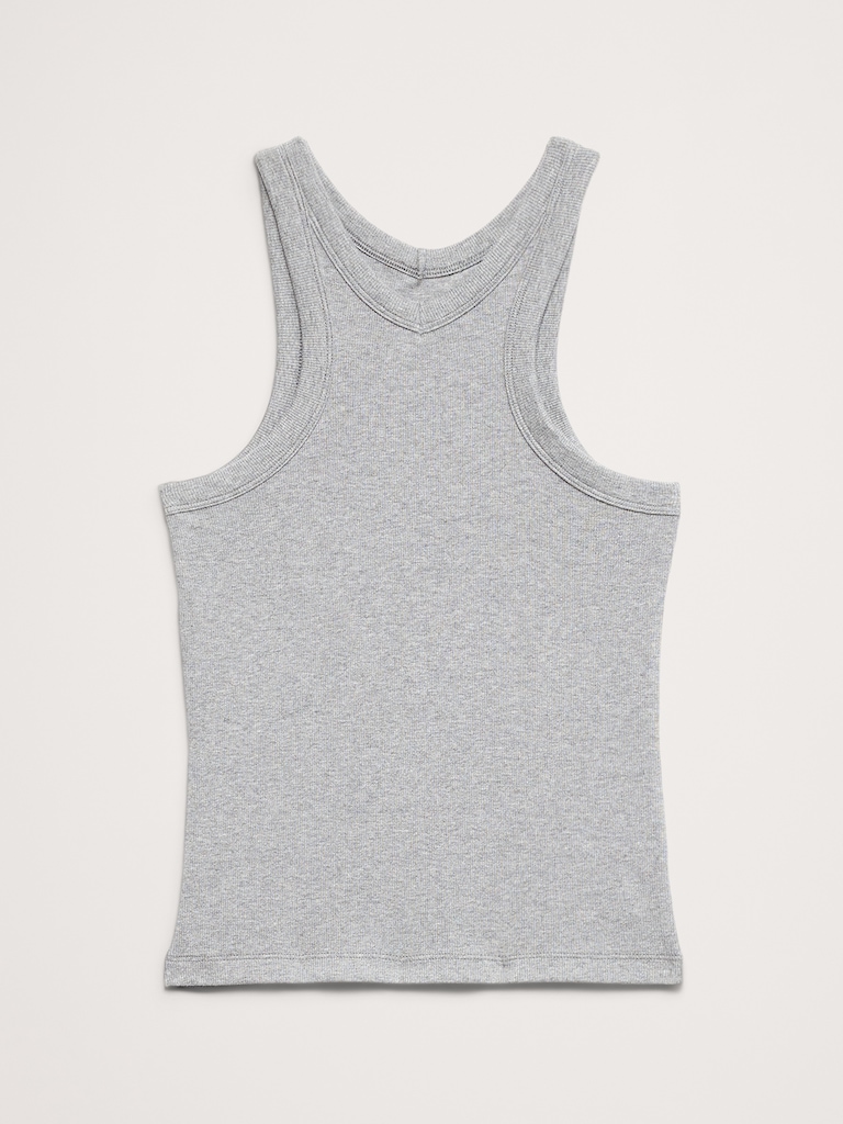 Ribbed V-Neck Tank