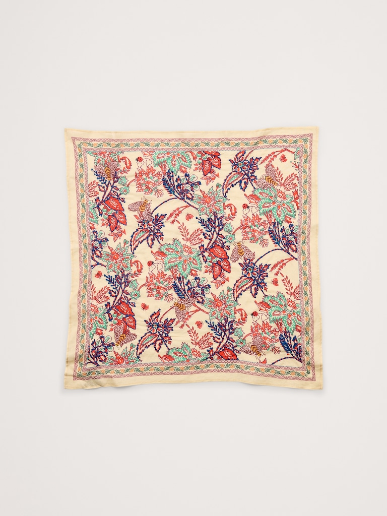 Embroidered Cotton Scarf by Vismaya