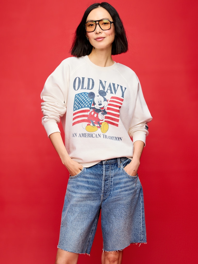 Old Navy x Disney Mickey Mouse Crew-Neck Sweatshirt for Adults