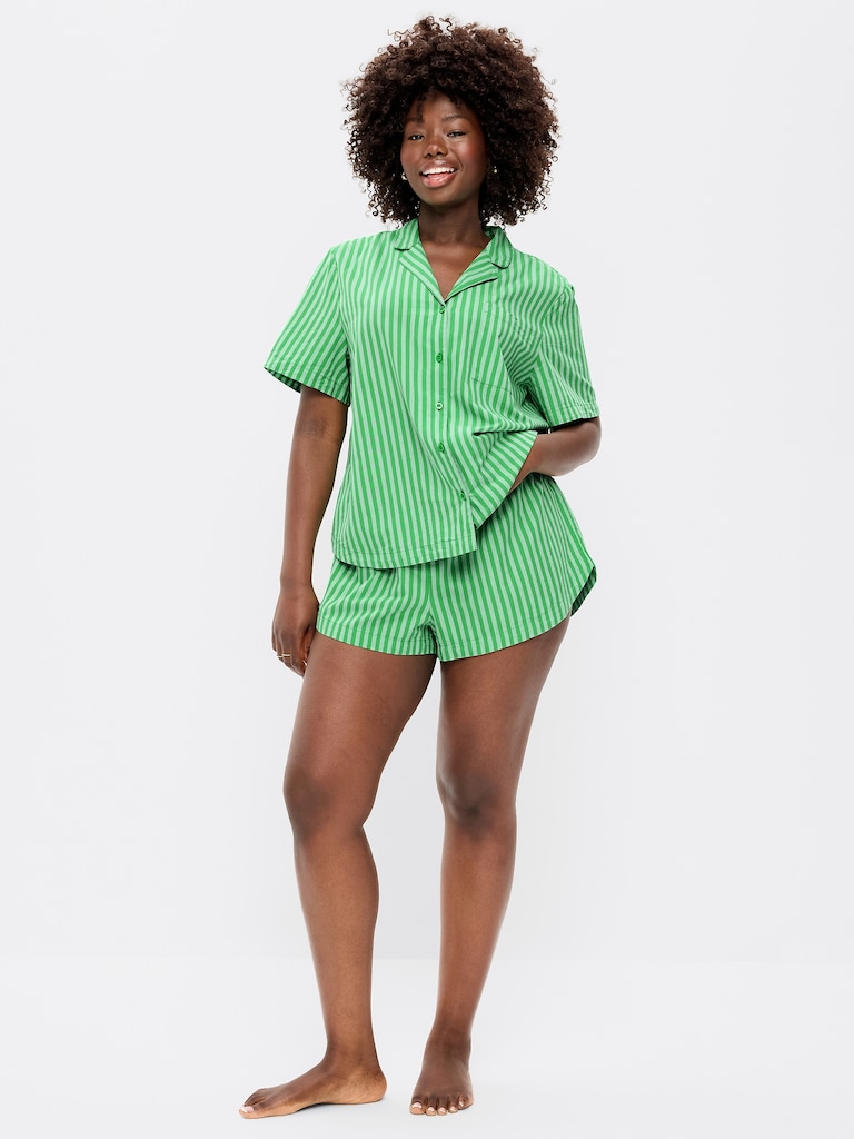 Poplin Pajama Short Set