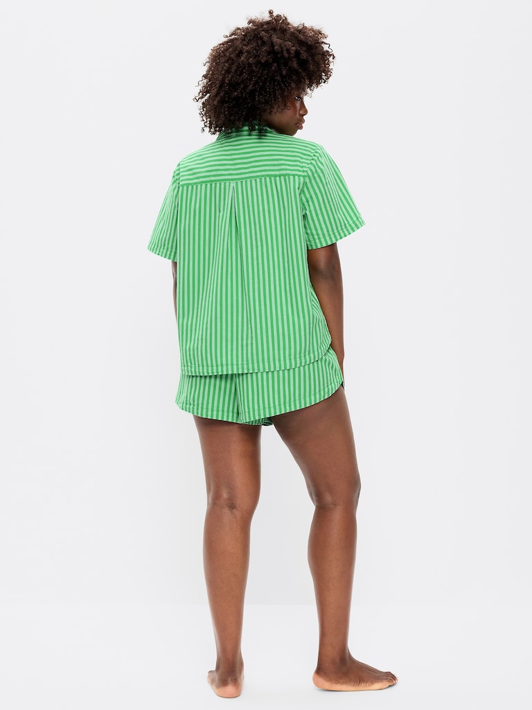 Poplin Pajama Short Set