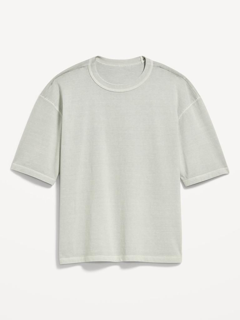 Garment-Dyed Heavyweight Cropped T-Shirt