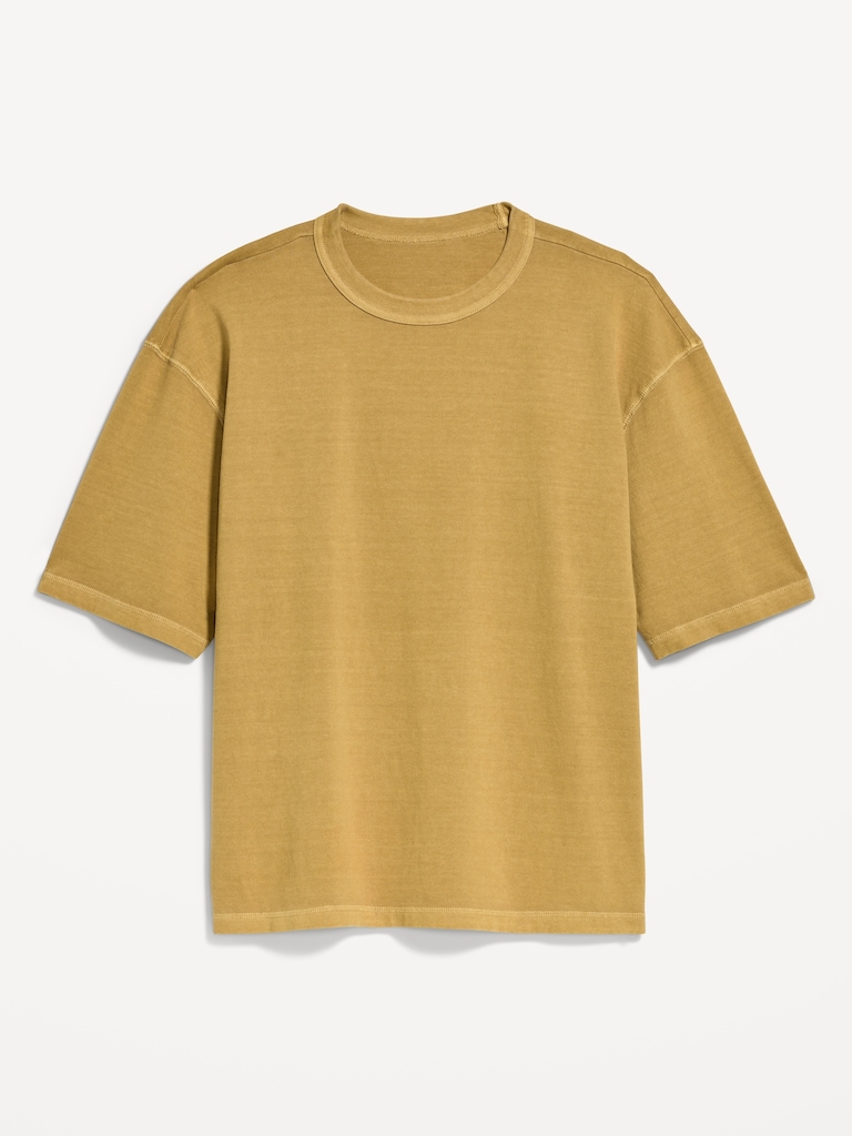 Garment-Dyed Heavyweight Cropped T-Shirt