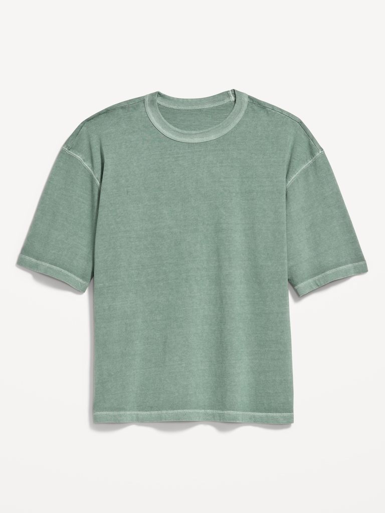 Garment-Dyed Heavyweight Cropped T-Shirt