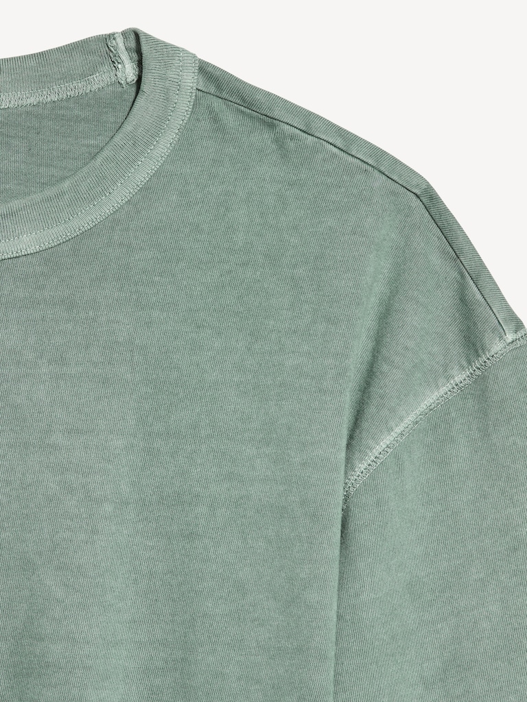 Garment-Dyed Heavyweight Cropped T-Shirt