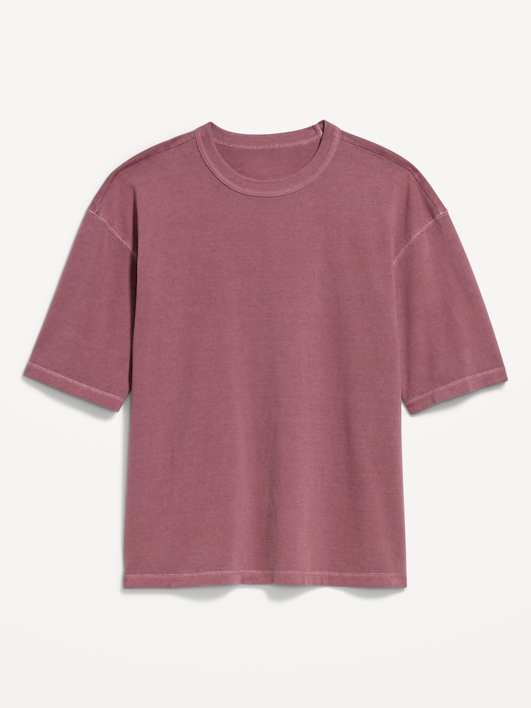 Garment-Dyed Heavyweight Cropped T-Shirt