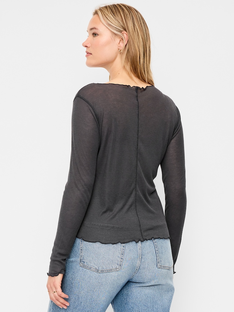 Lettuce-Edge Tissue T-Shirt