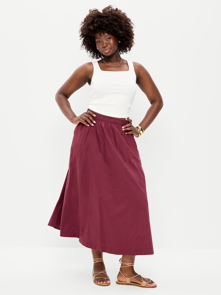Poplin Mini Skirt