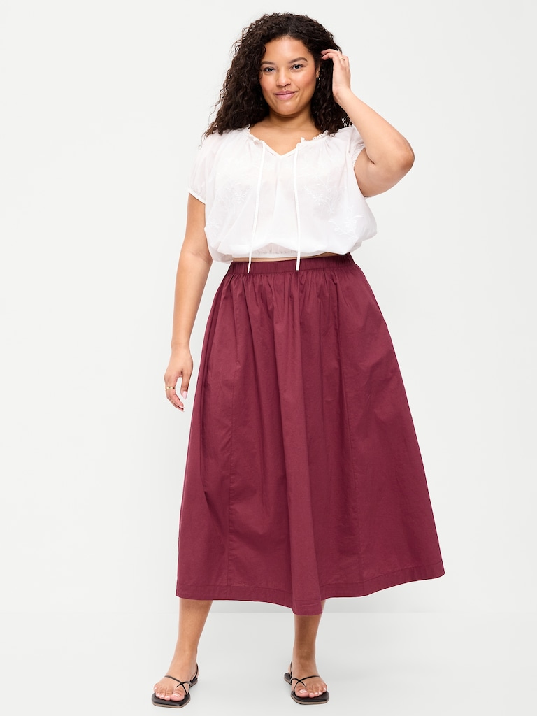 Poplin Mini Skirt