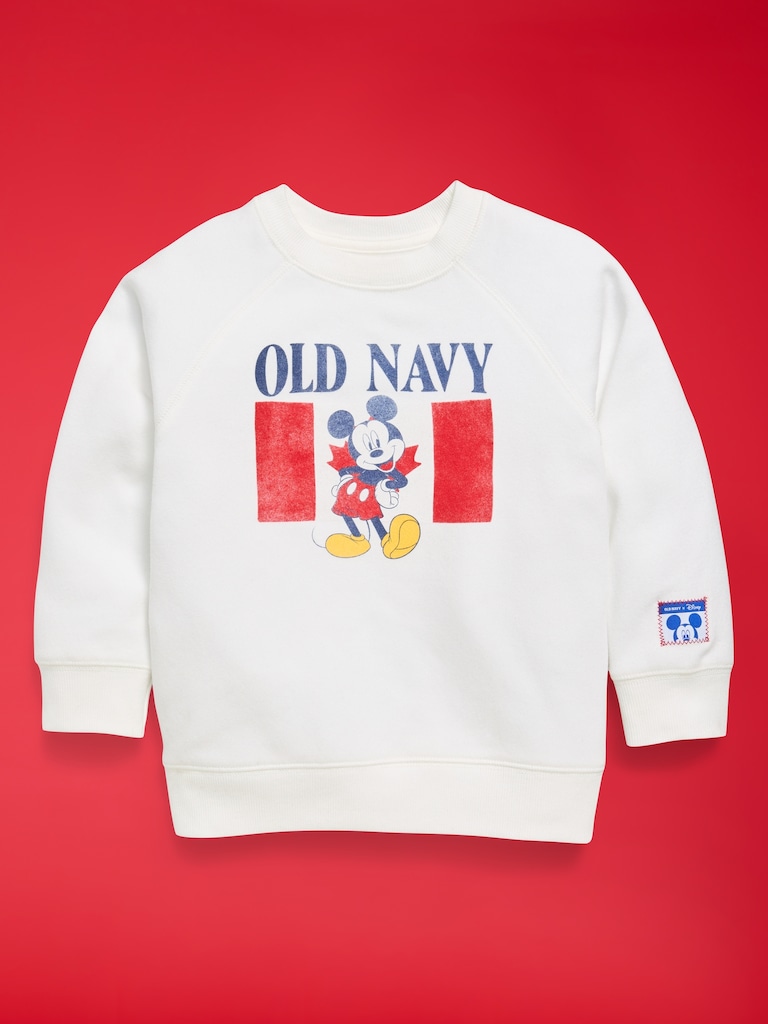 Chandail en coton ouaté surdimensionné ras du cou Mickey Mouse Old Navy x Disney unisexe pour tout-petit