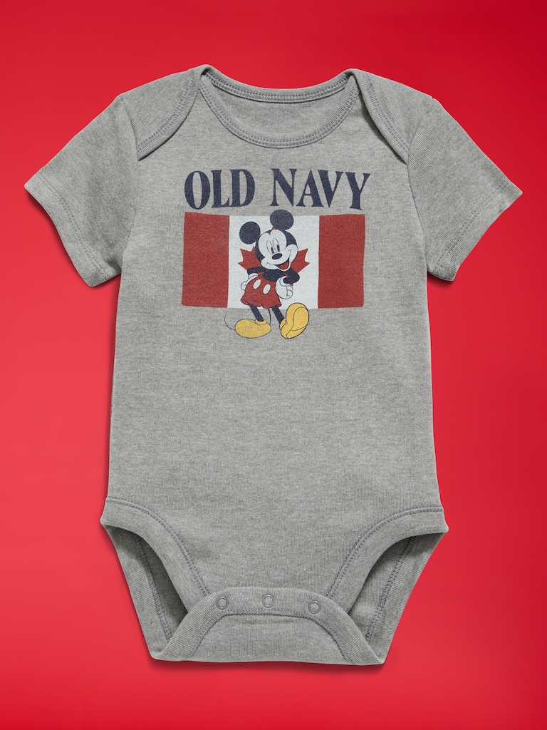 Cache-couche à manches courtes à imprimé de Mickey Mouse Old Navy x Disney unisexe pour bébé