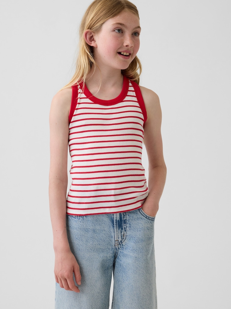 Kid Rib Scoop Tank Top