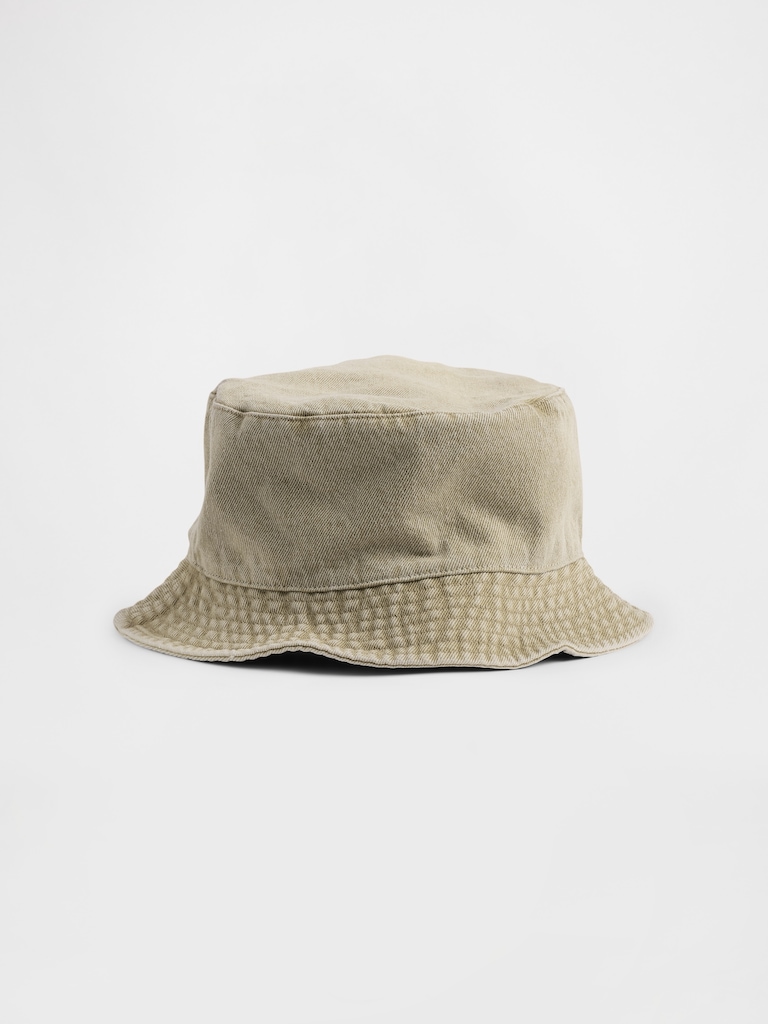 Kids Overdye Denim Bucket Hat