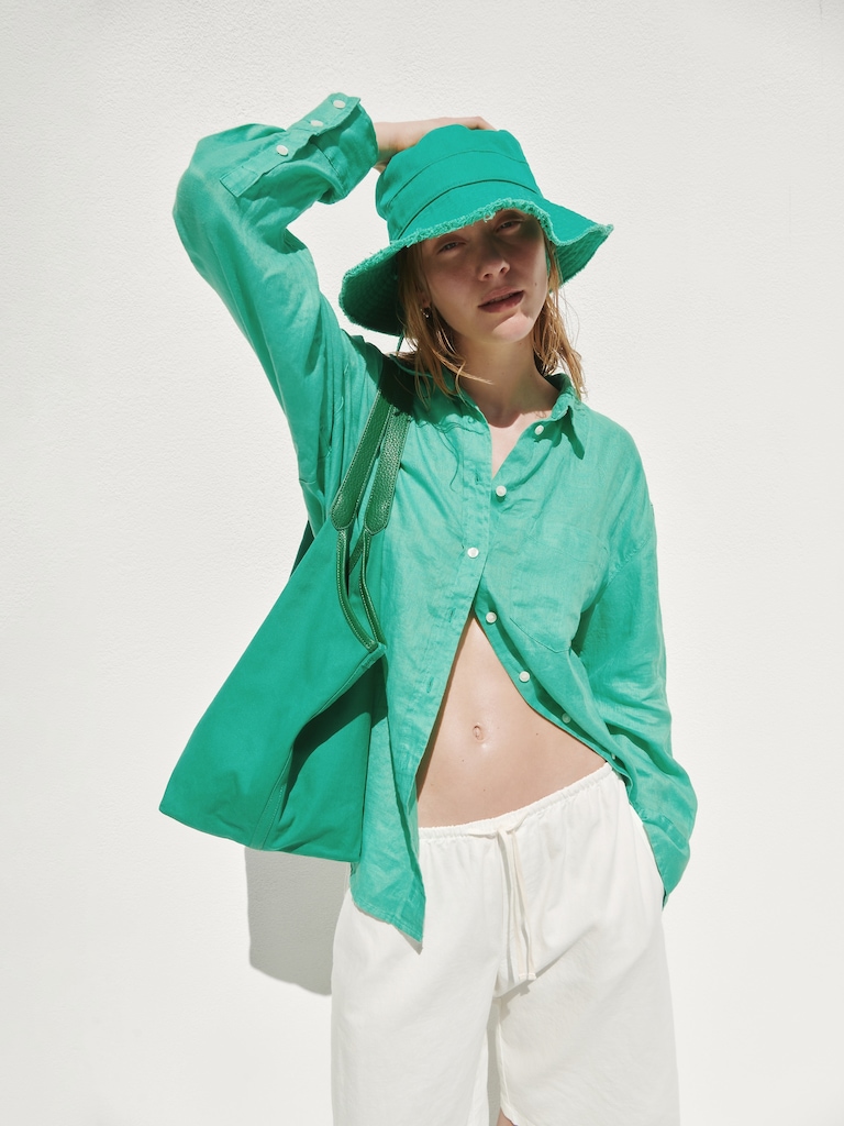 100% Linen Oversized Shirt