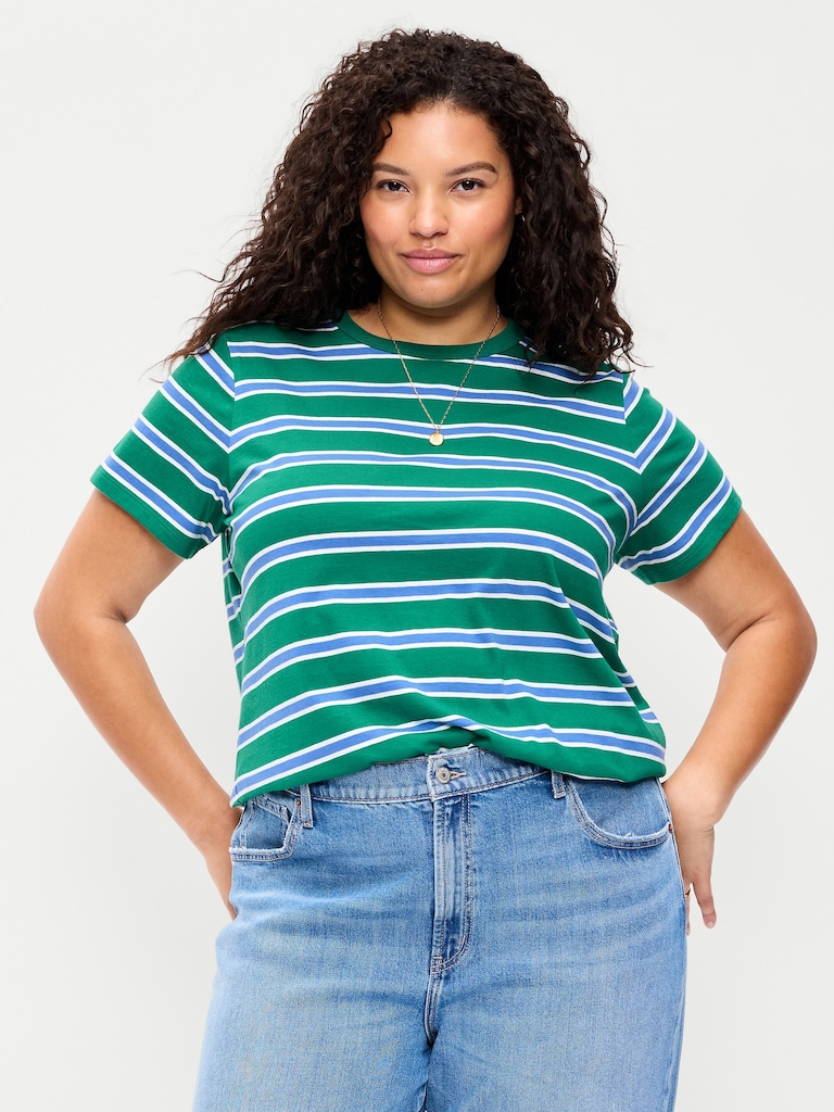 EveryWear Crew-Neck Striped T-Shirt