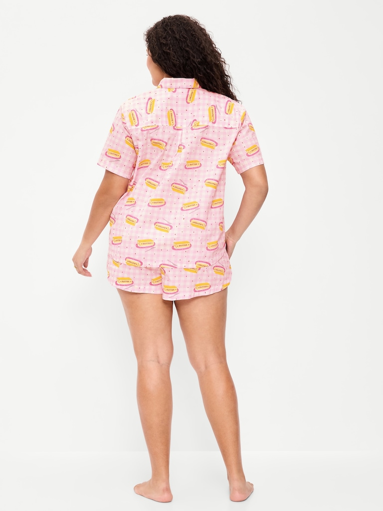 Poplin Pajama Short Set