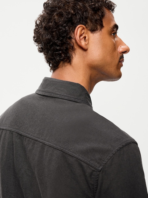 Linen-Blend Chore Jacket