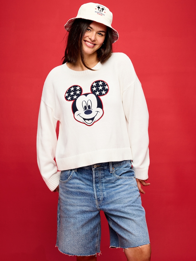 Old Navy x Disney Mickey Mouse Crew-Neck Graphic Sweater for Women