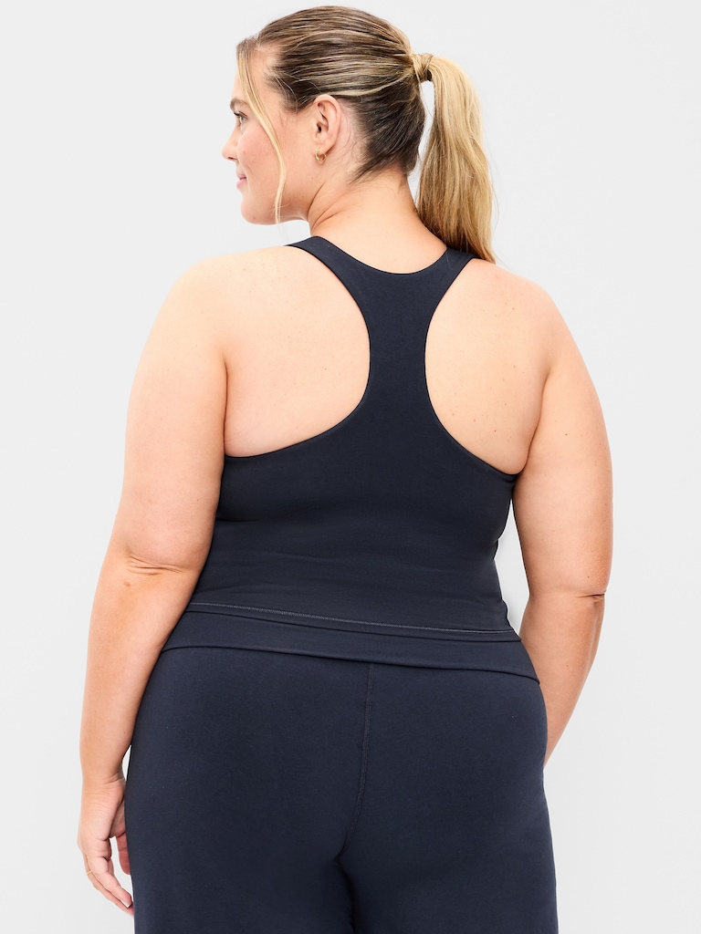 Medium Support PowerSoft High-Neck Racerback Sports Bra