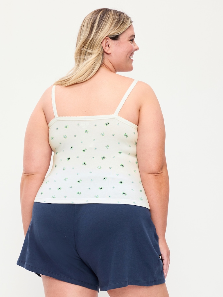 Button-Down Cami Tank Top