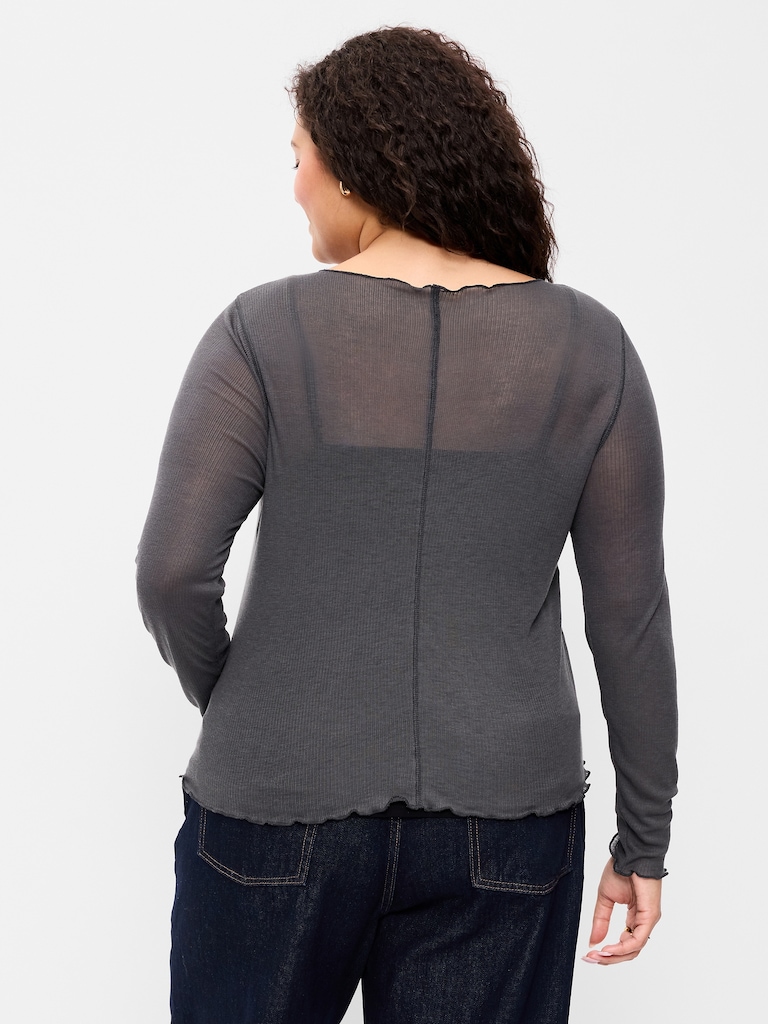 Lettuce-Edge Tissue T-Shirt
