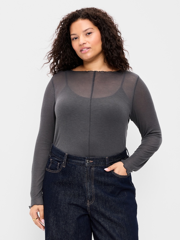 Lettuce-Edge Tissue T-Shirt