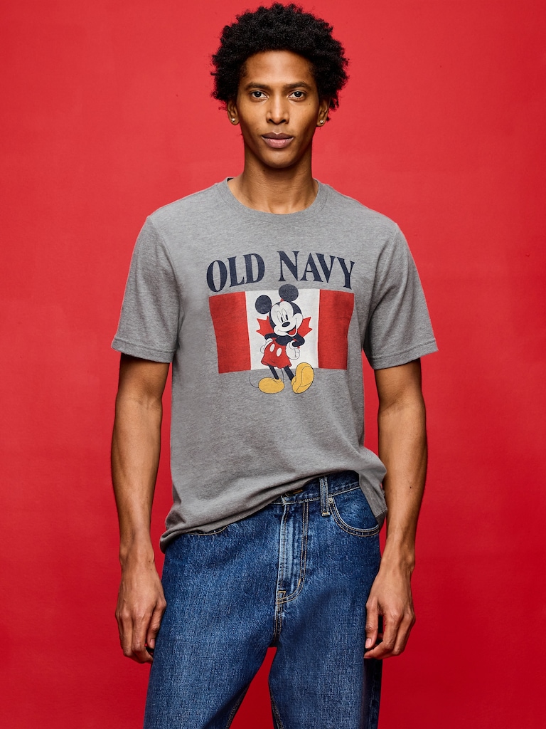 T-shirt à imprimé du logo et Mickey Mouse Old Navy x Disney pour adulte