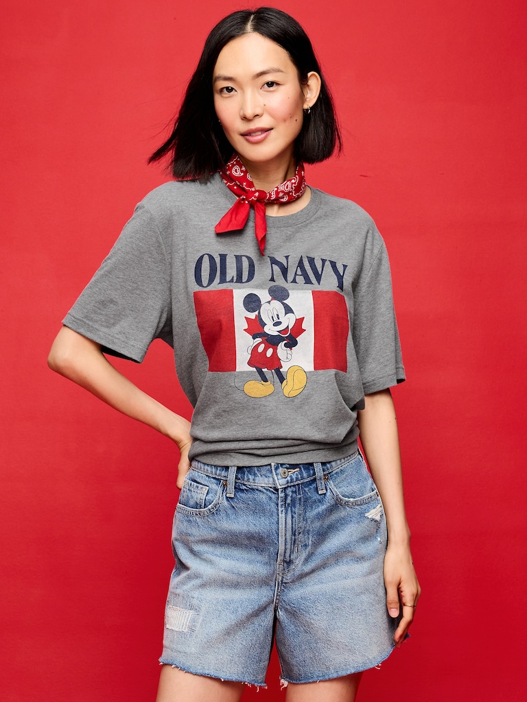 T-shirt à imprimé du logo et Mickey Mouse Old Navy x Disney pour adulte