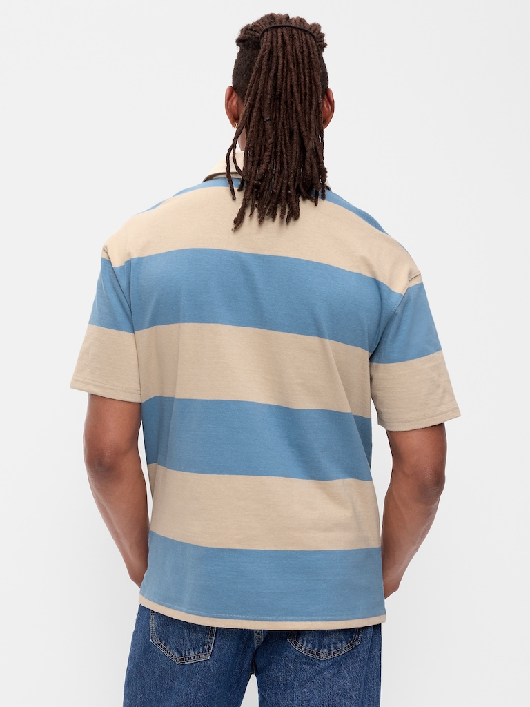 Striped Rugby Polo