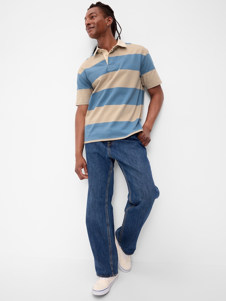 Striped Rugby Polo