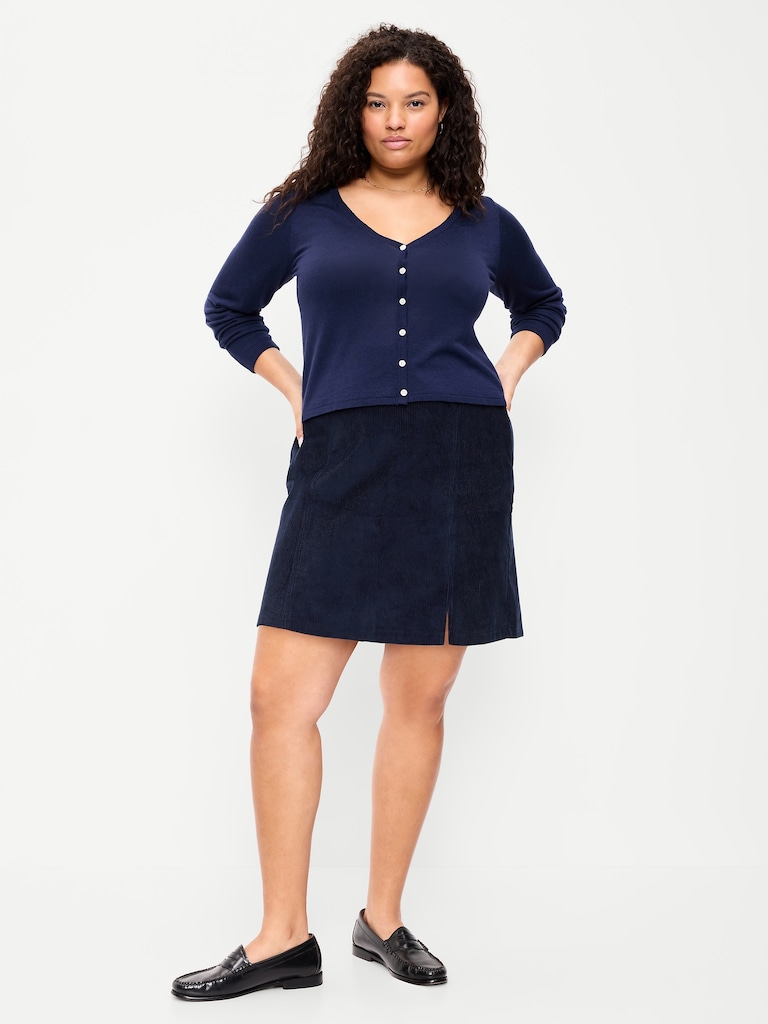 Corduroy Mini Skirt