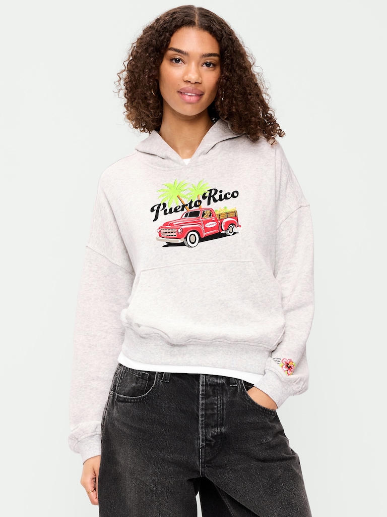 Oversized Pullover Graphic Hoodie Sweatshirt