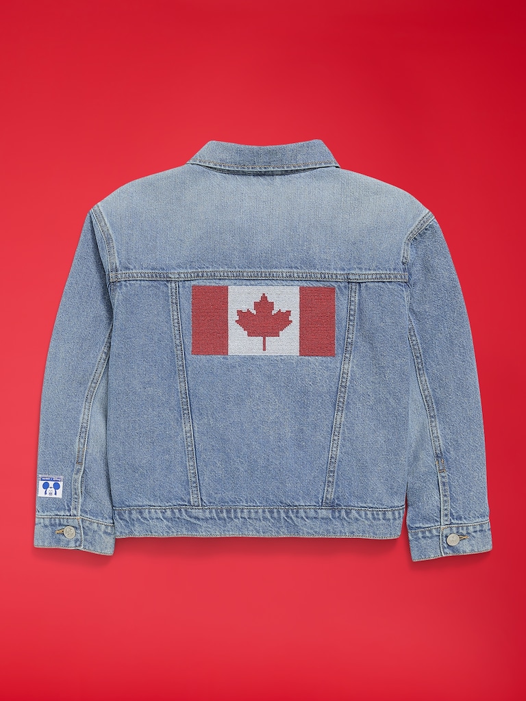 Veste de camionneur en denim à logo Mickey Mouse Old Navy x Disney unisexe pour enfant